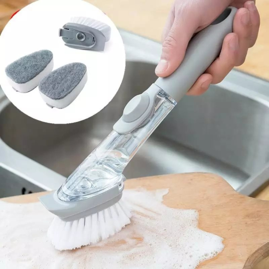 Escova de Limpeza com Dispensador 2EM1