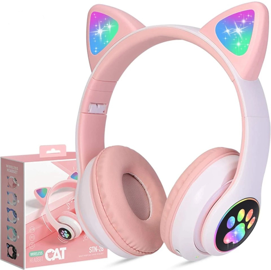 Headphones LED Orelha de Gato