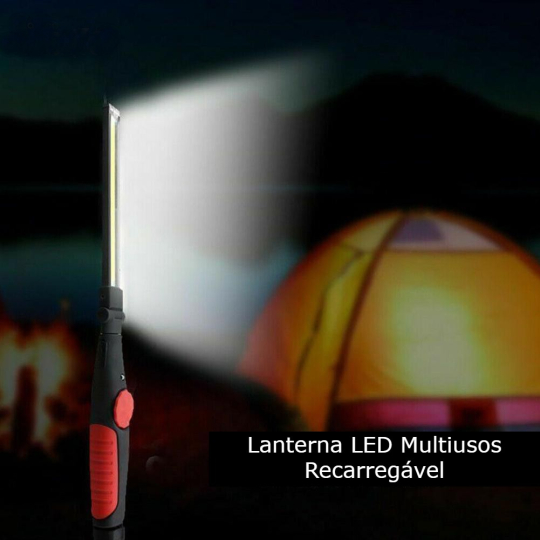 Lanterna LED Multiúsos Recarregável
