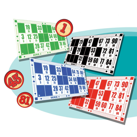 Jogo do Bingo com 48 Cartões em Caixa de Madeira