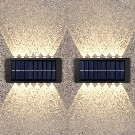 Luz Solar de Dupla Face - 12 LEDS