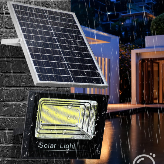 Luz Solar 100W com Painel Solar e Comando