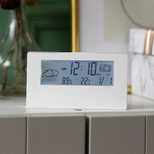 Relógio Digital Multifuncional com Temperatura