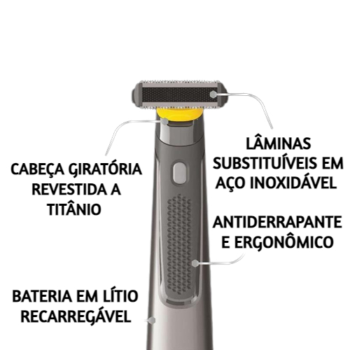 Máquina de Barbear Micro Trimmer Recarregável